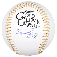 Balle de baseball autographiée par Pete Crow-Armstrong des Cubs de Chicago, logo du gant d'or