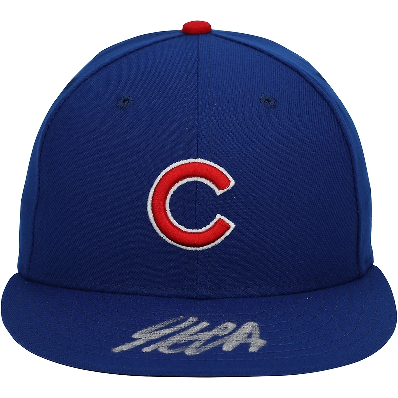Casquette New Era On-Field autographiée par Pete Crow-Armstrong des Chicago Cubs