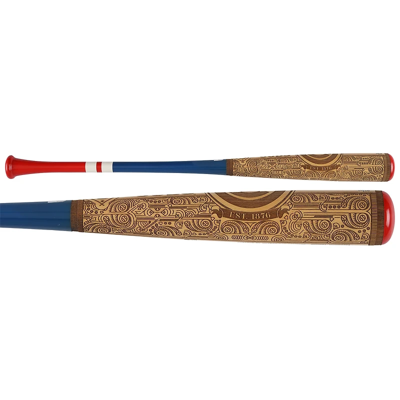 Bâton autographié par Pete Crow-Armstrong des Cubs de Chicago, série Pillbox Bat Company Mural, avec inscription « Débuts en MLB le 11
