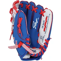 Gant de collection Rawlings 10" autographié par Pete Crow-Armstrong des Cubs de Chicago, avec logo de l'équipe