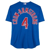 Maillot réplique Nike royal autographié par Pete Crow-Armstrong des Cubs de Chicago