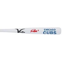 Bâton miniature Victus autographié par Pete Crow-Armstrong des Cubs de Chicago (identification de l'équipe)