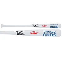 Bâton miniature Victus autographié par Pete Crow-Armstrong des Cubs de Chicago (identification de l'équipe)