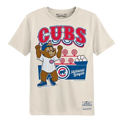 Preschool Mitchell & Ness Cream Chicago Cubs Step Back Up T-Shirt