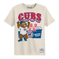 Preschool Mitchell & Ness  Cream Chicago Cubs Step Back Up T-Shirt