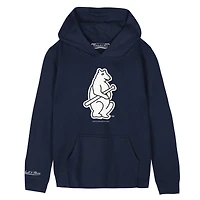 Preschool Mitchell & Ness  Navy Chicago Cubs Retro Logo Hoodie