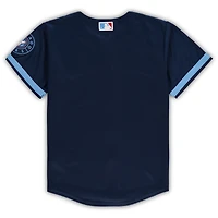 Maillot d'équipe réplique Nike des Chicago Cubs de la MLB City Connect, bleu marine, pour enfants d'âge préscolaire