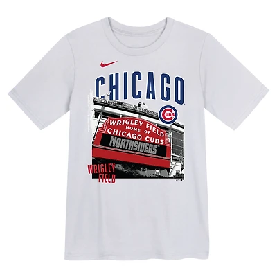 Preschool Nike White Chicago Cubs Hometown Local Collection T-Shirt