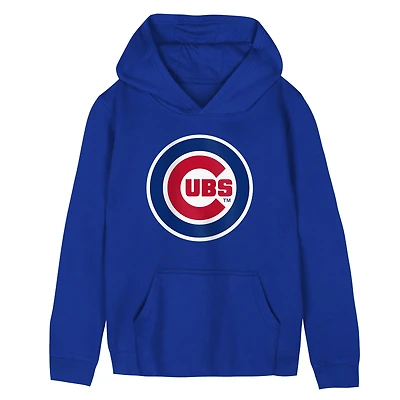 Preschool Outerstuff  Royal Chicago Cubs Primary Logo Fleece Hoodie