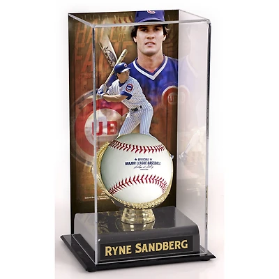 Vitrine sublimée avec image de Ryne Sandberg, membre du Temple de la renommée des Cubs de Chicago