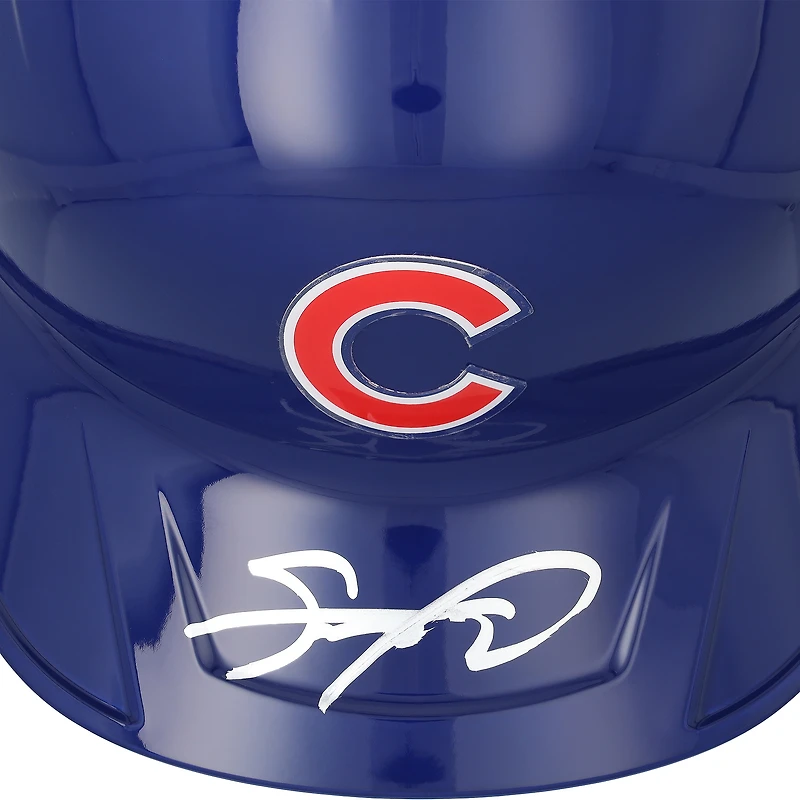 Casque de frappeur réplique autographié de Sammy Sosa, joueur des Cubs de Chicago