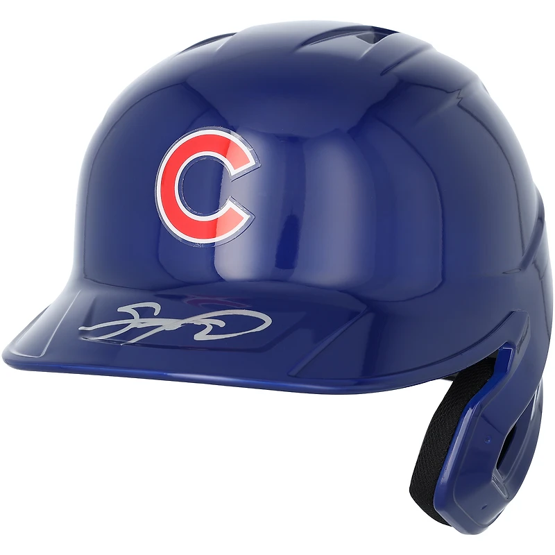 Casque de frappeur réplique autographié de Sammy Sosa, joueur des Cubs de Chicago