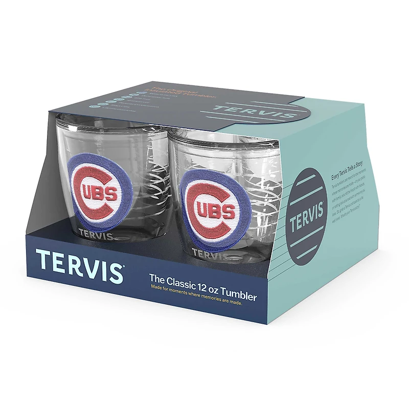 Tervis Chicago Cubs paquet de quatre 12oz. Ensemble de gobelets emblème