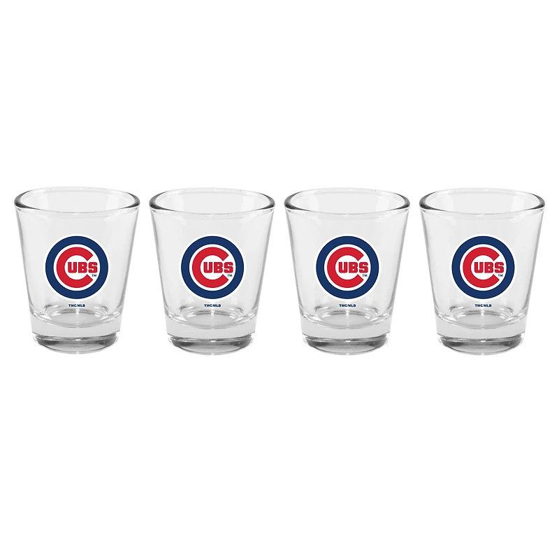 The Memory Company Chicago Cubs 4-Pack 2oz. Ensemble de verres à shot