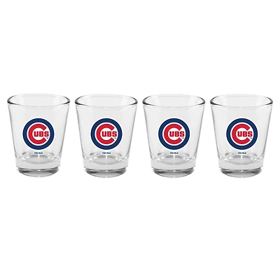 The Memory Company Chicago Cubs 4-Pack 2oz. Ensemble de verres à shot