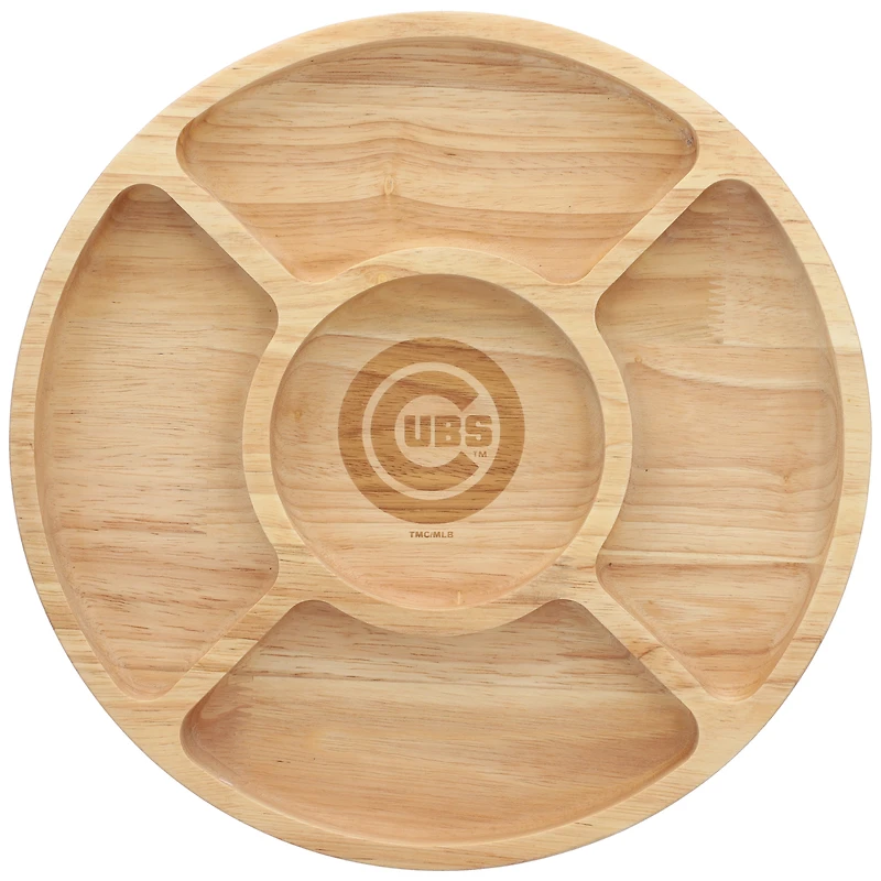 The Memory Company Chicago Cubs Wood Chip & Dip Serving Tray