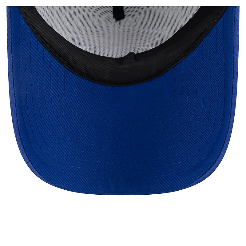 Casquette ajustable New Era blanche/bleue pour tout-petits, modèle A-Frame 9FORTY des Chicago Cubs, peinte