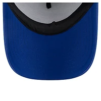 Casquette ajustable New Era blanche/bleue pour tout-petits, modèle A-Frame 9FORTY des Chicago Cubs, peinte