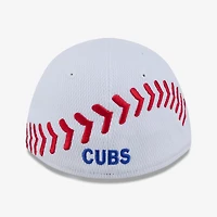 Toddler New Era  White Chicago Cubs Baseball 39THIRTY M-Crown Adjustable Hat