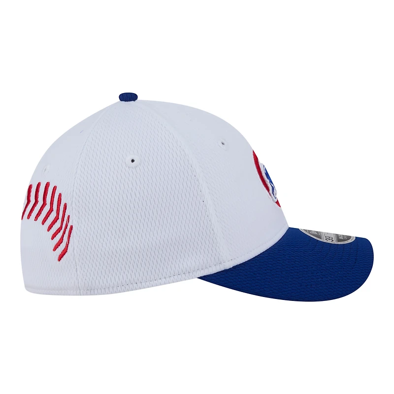 Toddler New Era  White Chicago Cubs Baseball 39THIRTY M-Crown Adjustable Hat