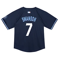 Maillot de joueur Nike Dansby Swanson, bleu marine, Chicago Cubs City Connect Limited pour tout-petit
