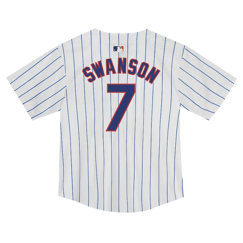 Maillot de match Nike Dansby Swanson des Cubs Chicago, blanc, pour tout-petit