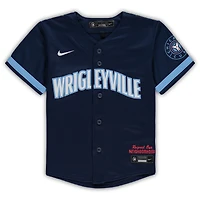 Maillot Nike bleu marine Chicago Cubs MLB City Connect Replica Team pour tout-petit