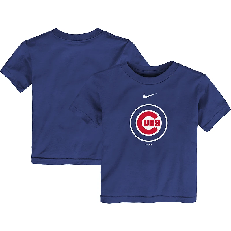 T-shirt Nike Royal Chicago Cubs avec grand logo pour tout-petit
