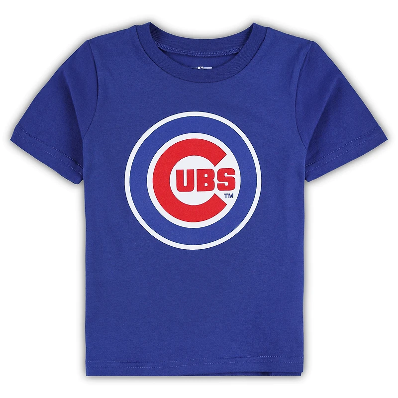 T-shirt pour tout-petit Royal Chicago Cubs Team Crew avec logo principal