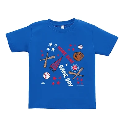 Toddler Soft as a Grape  Royal Chicago Cubs Home Run T-Shirt