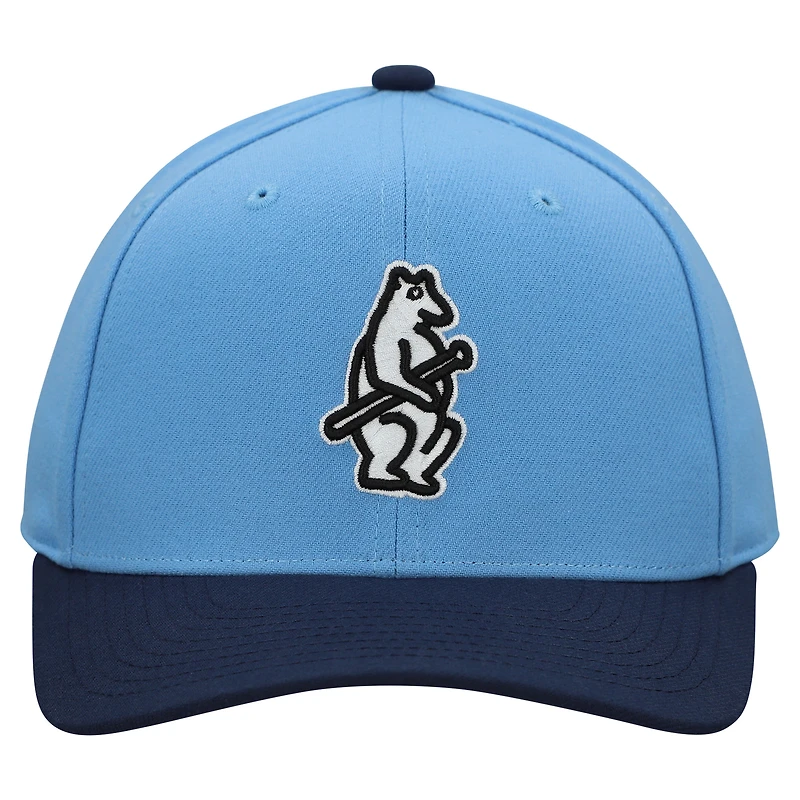 Casquette ajustable unisexe Mitchell & Ness Blue Chicago Cubs Basic Coop Pro