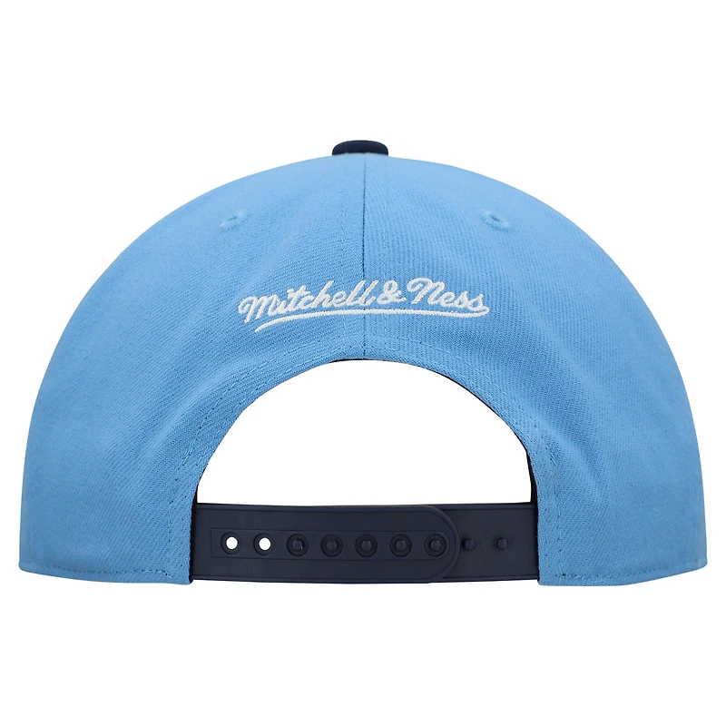 Casquette ajustable unisexe Mitchell & Ness Blue Chicago Cubs Basic Coop Pro