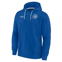 Sweat à capuche unisexe Fanatics Royal Chicago Cubs Elements en polaire super douce