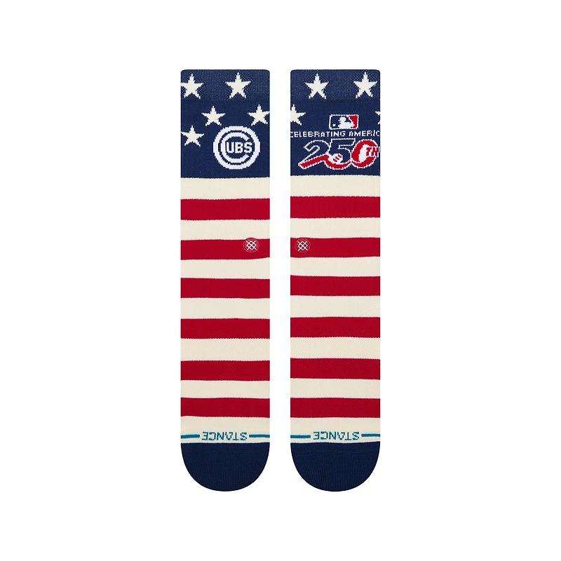 Chaussettes unisexes Stance Chicago Cubs American's 250e anniversaire