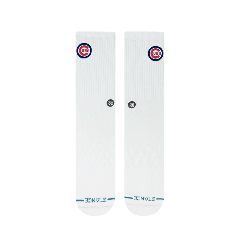 Unisex Stance Chicago Cubs White Crested Knit Crew Socks