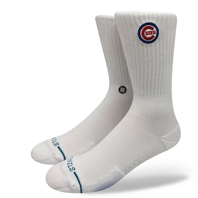 Chaussettes unisexes en tricot à crête blanche des Chicago Cubs de Stance