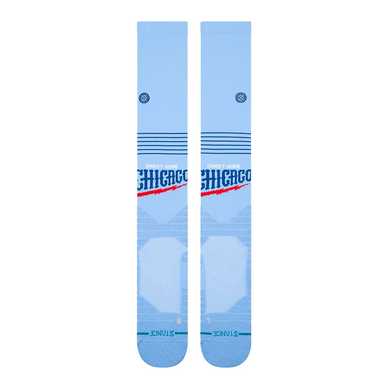 Chaussettes montantes unisexes bleu clair Stance, uniforme alternatif 2025 des Chicago Cubs