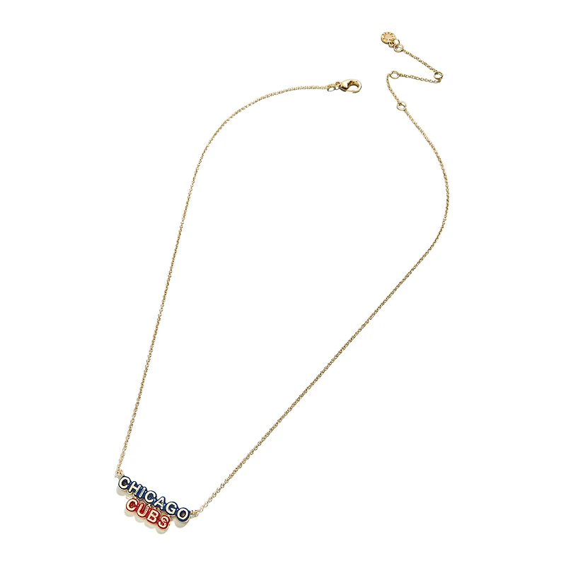 Collier en émail délicat des Chicago Cubs WEAR by Erin Andrews
