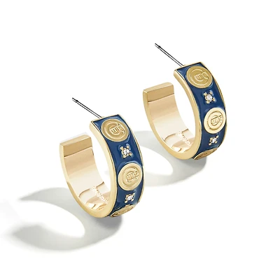 WEAR By Erin Andrews x BaubleBar Chicago Cubs Enamel Hoop Earrings
