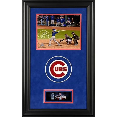 Willson Contreras Chicago Cubs 2016 MLB World Series Champions Deluxe Framed Autographed 8" x 10" World Series Photograph