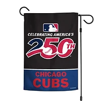 Drapeau de jardin double face WinCraft Chicago Cubs 12" x 18" America 250