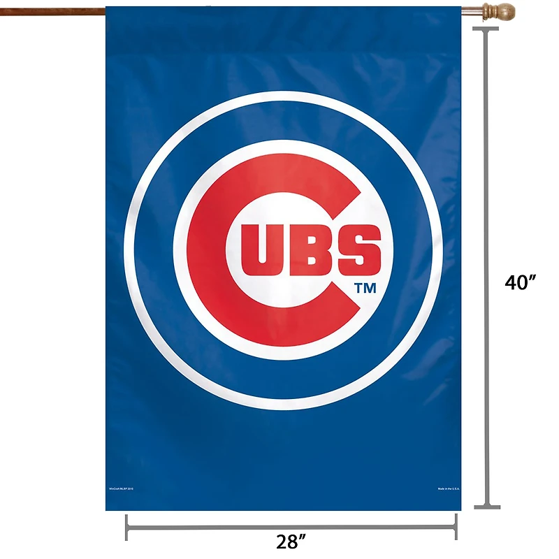 WinCraft Chicago Cubs 28" x 40" Big Logo Single-Sided Vertical Banner