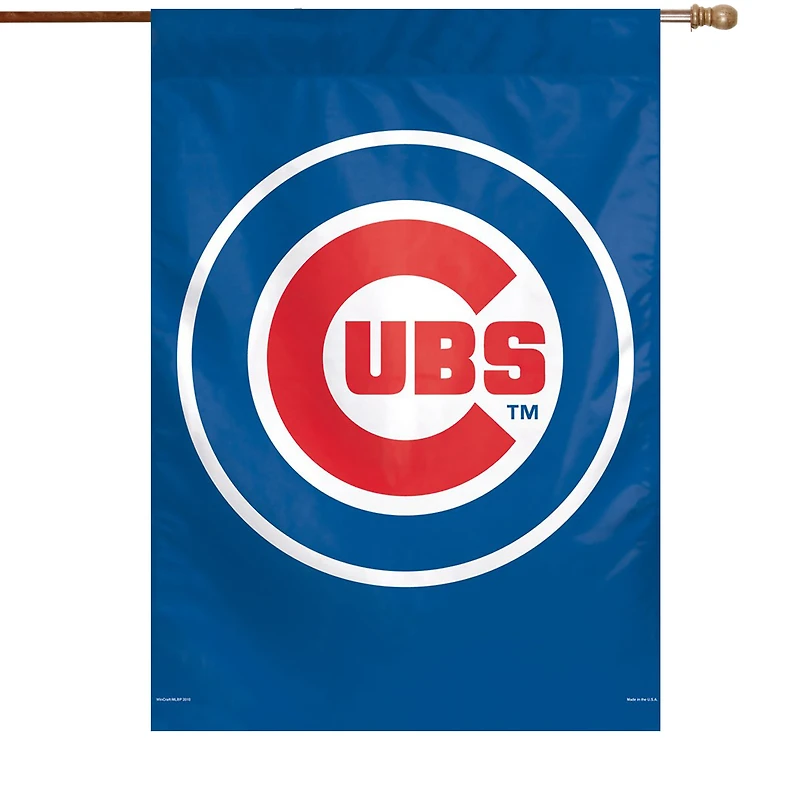 Bannière verticale simple face WinCraft Chicago Cubs, grand logo 28" x 40".