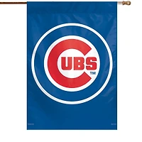 Bannière verticale simple face WinCraft Chicago Cubs, grand logo 28" x 40".