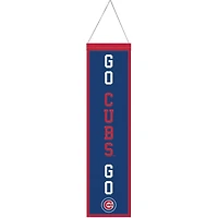 WinCraft Chicago Cubs 8" x 32" Bannière en laine avec slogan