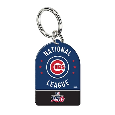 WinCraft Chicago Cubs America 250 Premium Acrylic Key Ring