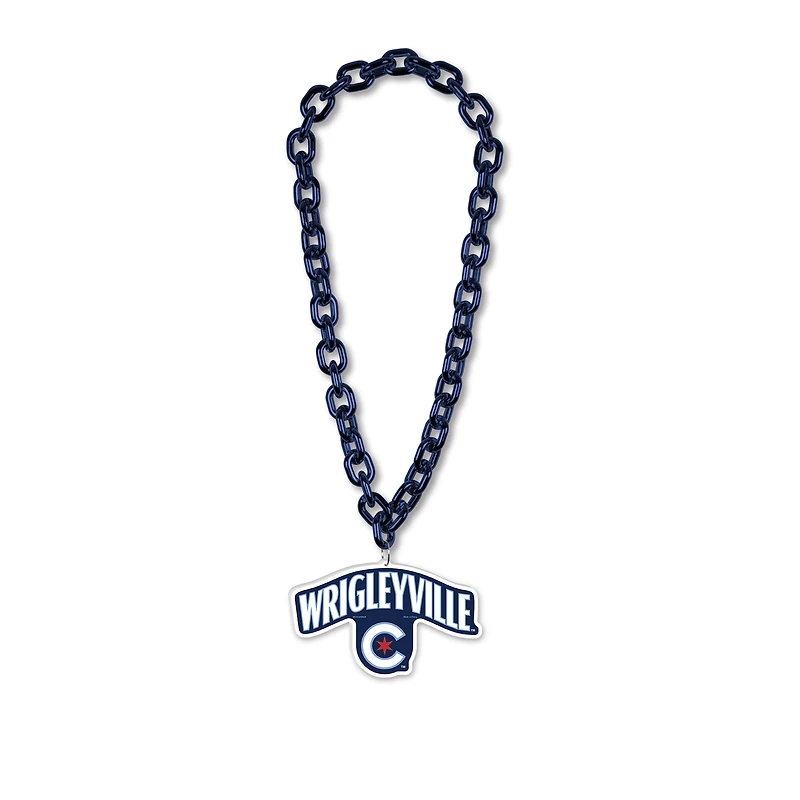 Collier à grande chaîne WinCraft des Chicago Cubs