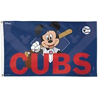 Drapeau Disney de luxe WinCraft Chicago Cubs, simple face, 91 x 152 cm