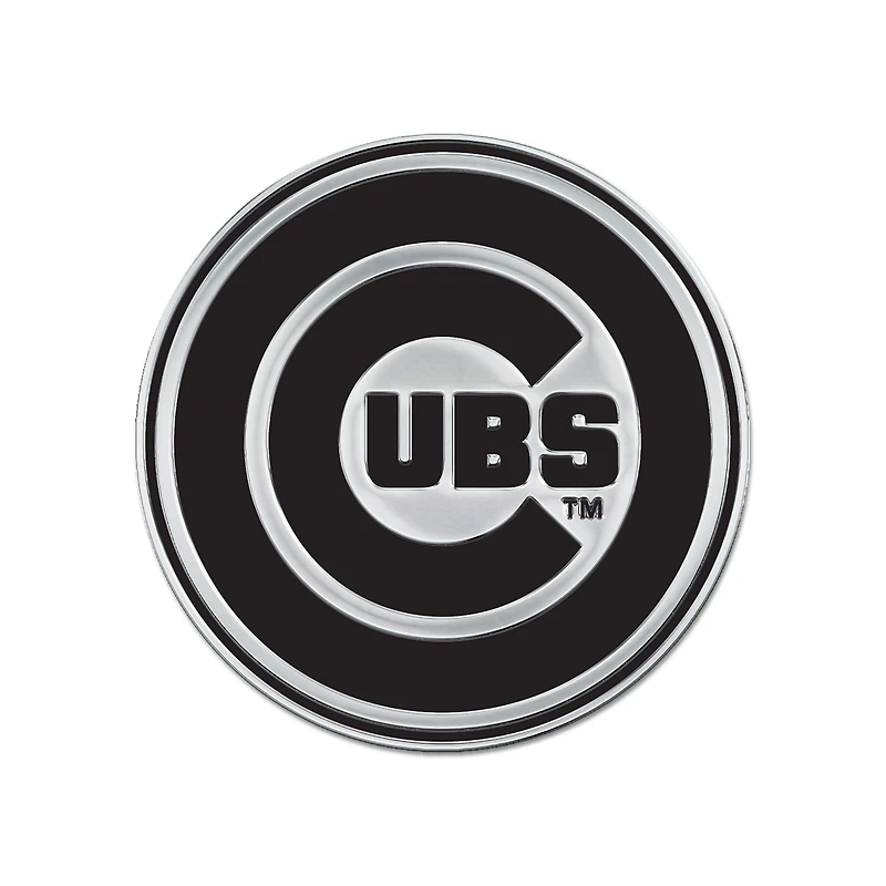 Emblème de voiture WinCraft Chicago Cubs Team Chrome