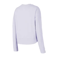 Ensemble haut à manches longues et short Elevation Tri-Blend pour femme Concepts Sport Lavande Chicago Cubs